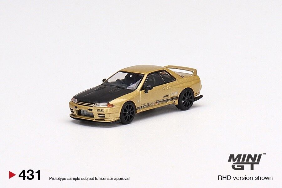 Top Secret Rims Mini GT 1:64 Top Secret Nissan Skyline GT-R VR32 Top Secret Gold #431 ...
