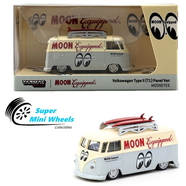 Schuco x Tarmac Works 1:64 Volkswagen Type II T1 Panel Van - Mooneyes