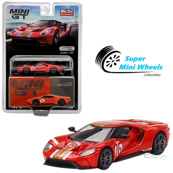 Mini GT 1:64 Ford GT Alan Mann Heritage Edition Red #476