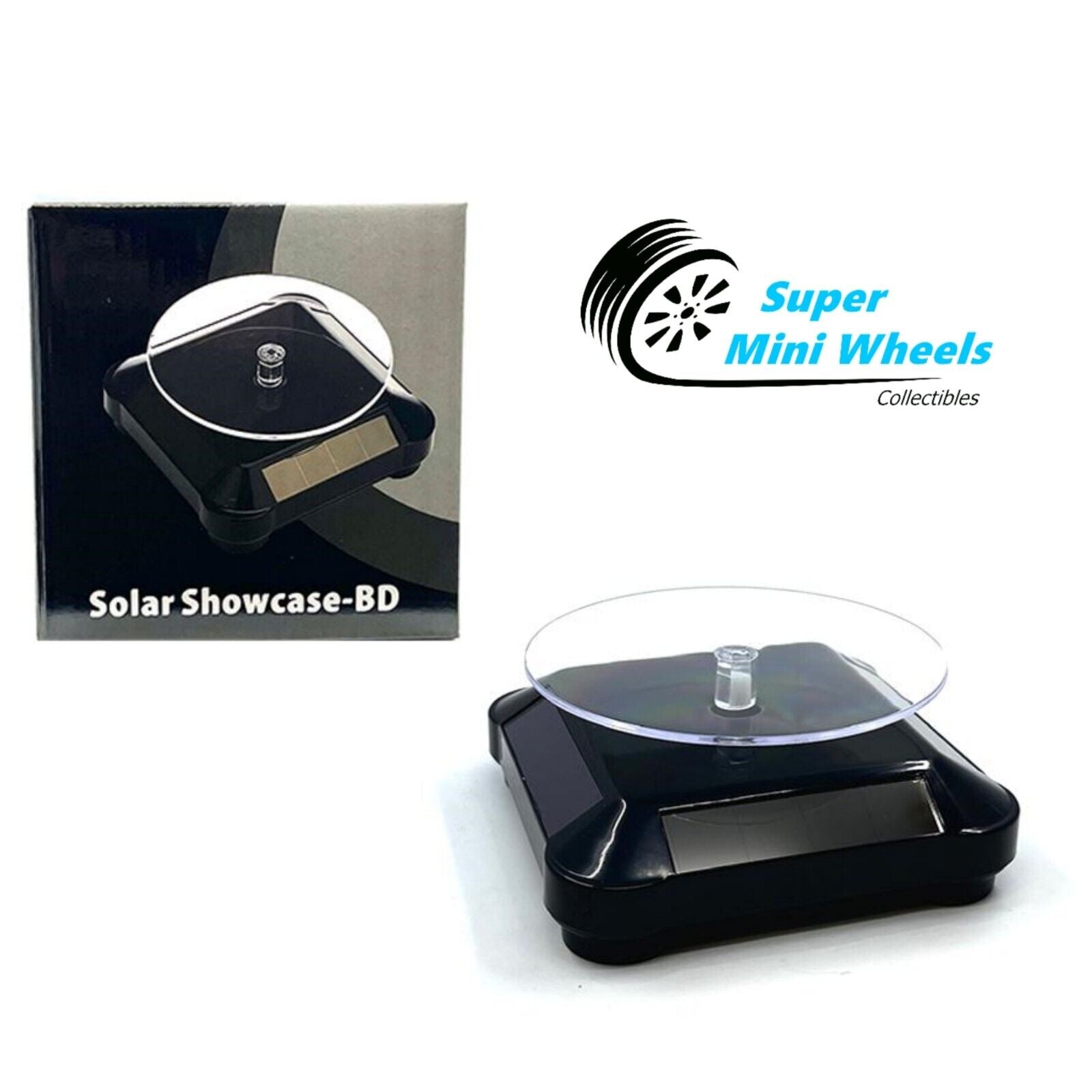 Solar System Turntable 3.5″ Solar Display Stand Turntable 360 Degree Rotating Black Base ...