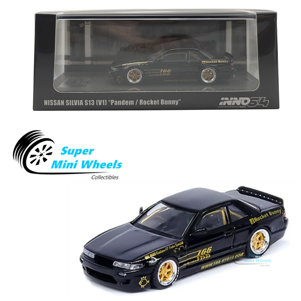 INNO64 1:64 Nissan Silvia S13 “Rocket Bunny” V1 Black&Gold