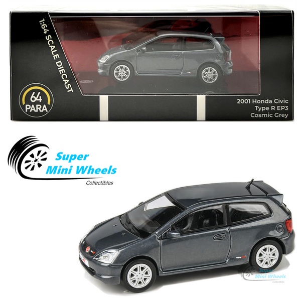 PARA64 1:64 2001 Honda Civic Type R EP3 - Gray