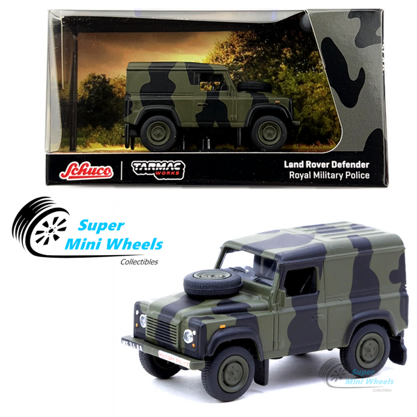 Schuco x Tarmac Works 1:64 Land Rover Defender Royal Military Police