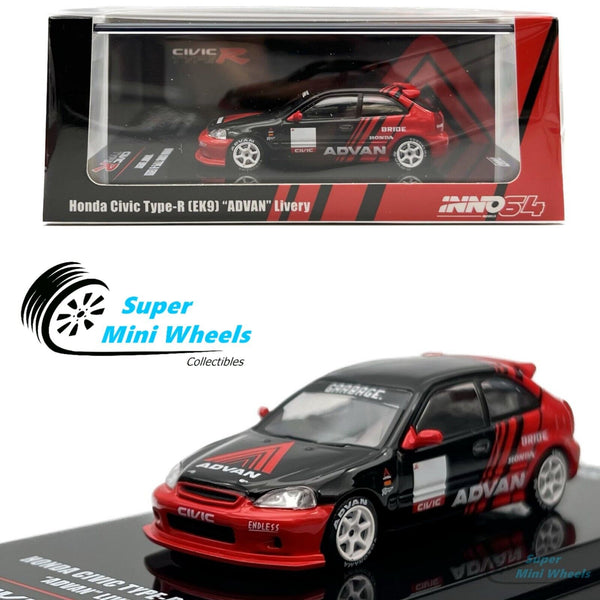 INNO64 1:64 Honda Civic Type-R EK9 "ADVAN" Livery