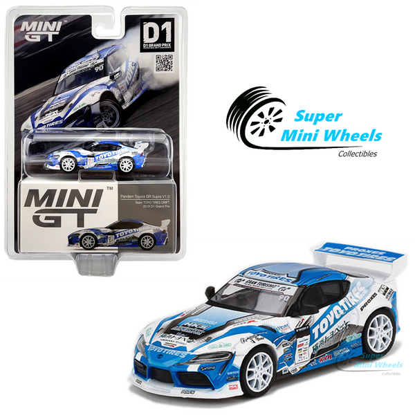 Mini GT 1:64 Pandem Toyota GR Supra V1.0 Team TOYO TIRES DRIFT D1 Prix #233