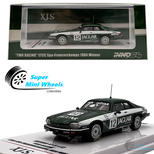 INNO64 1:64 Jaguar XJ-S #12 “Twr Racing" ETCC 1984 Winner Green/Silver