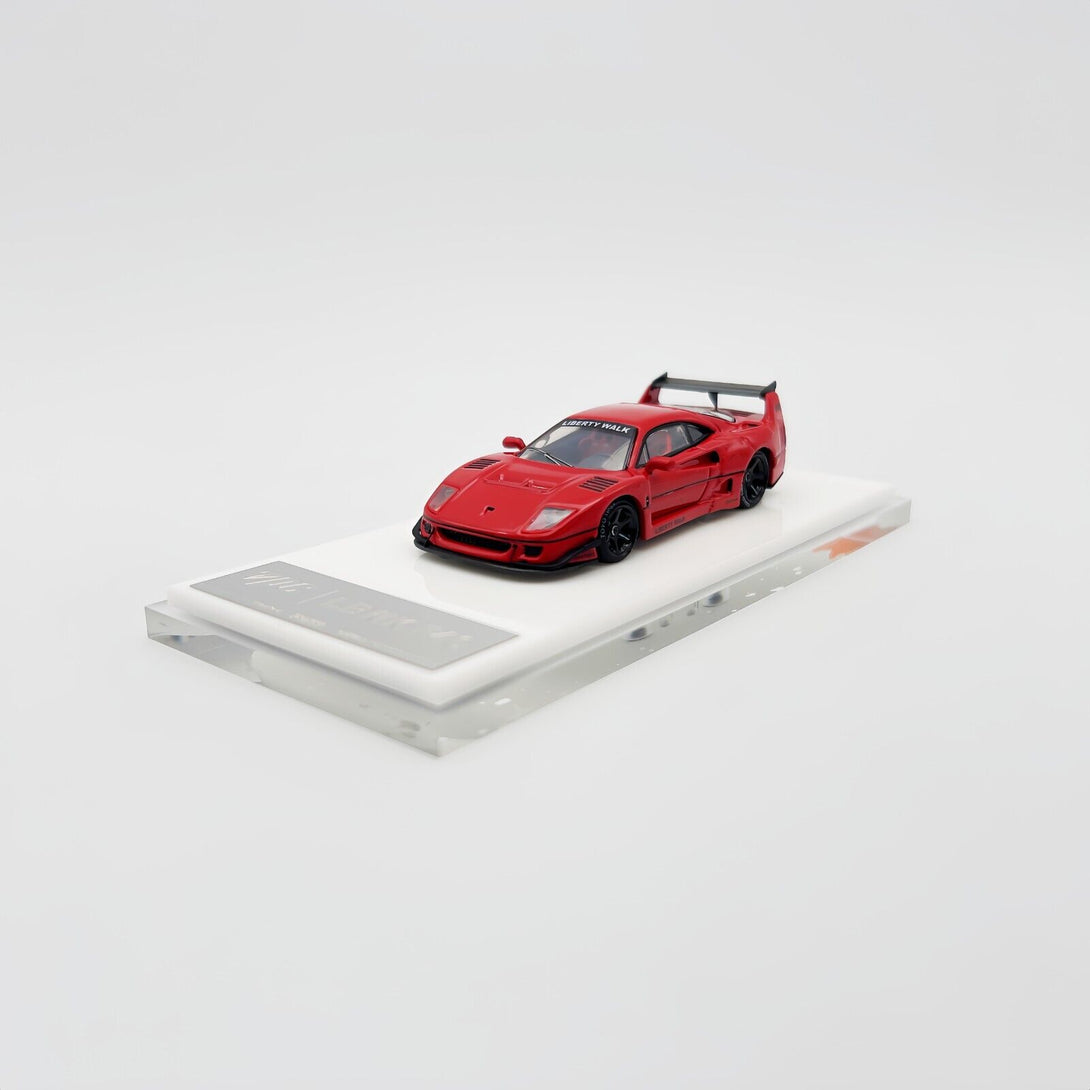 TPC 1:64 LBWK Ferrari F40 Red with Sticker – Super Mini Wheels