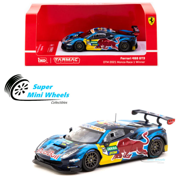 Tarmac Works x iXO 1:64 Ferrari 488 GT3 DTM 2021 Monza #30 Race 1 Winner