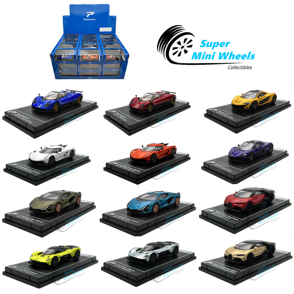 PosterCars 1:64 Hypercar League Collection Set 12Pcs