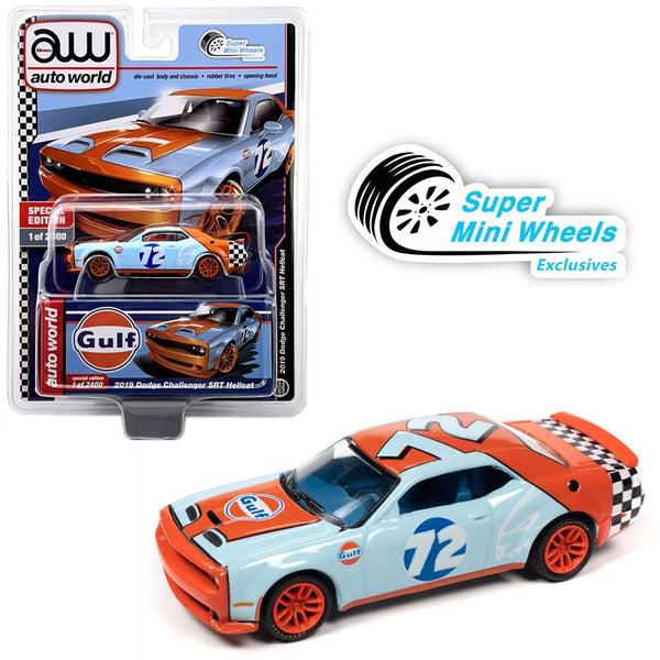 Auto World 1:64 - 2019 Dodge Challenger Hellcat Gulf - SMW Exclusives