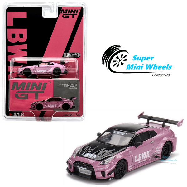 Mini GT 1:64 LB-Silhouette WORKS GT NISSAN 35GT-RR Ver.2 Passion Pink #418