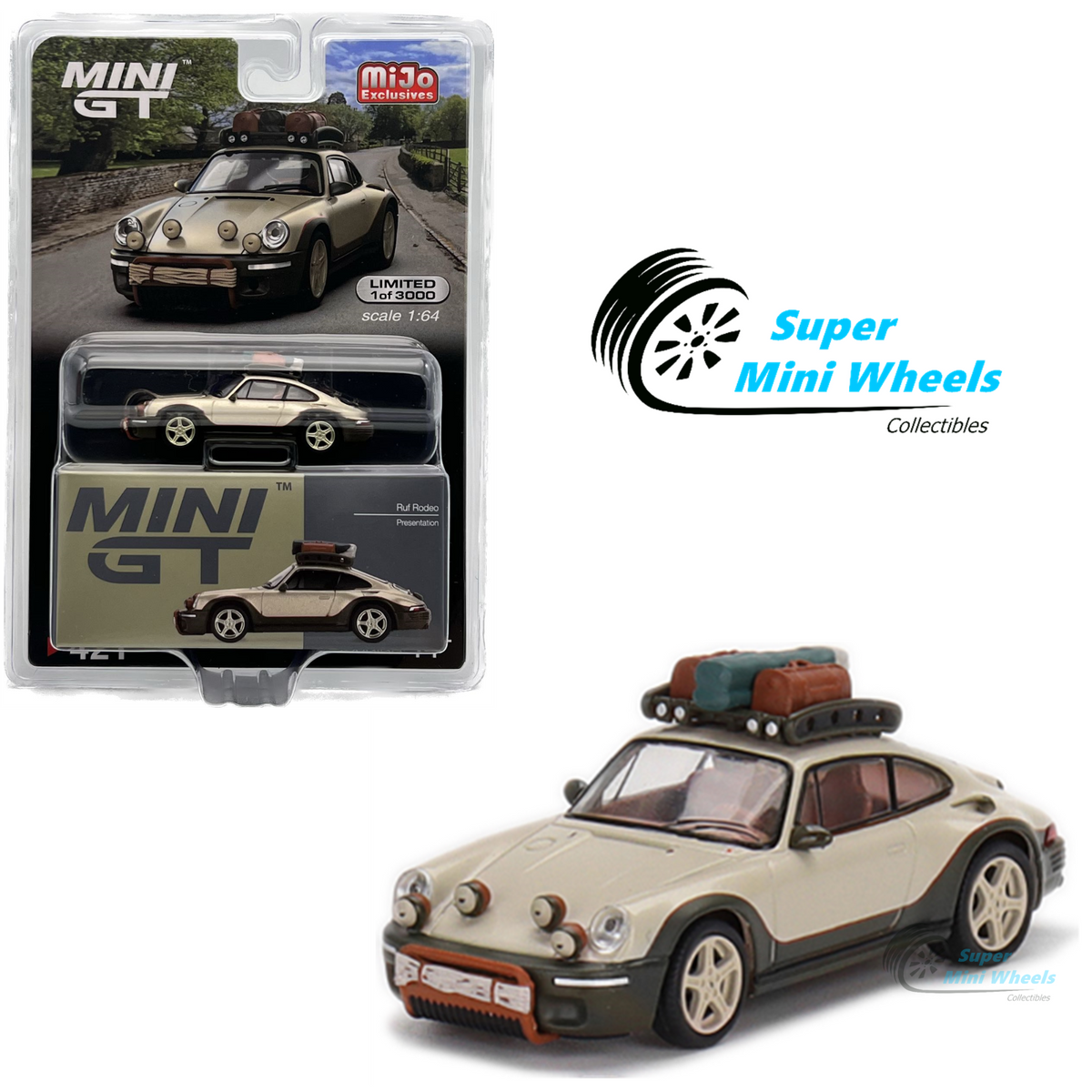 ミニカー MINI GT Ruf Rodeo Presentation 421 Mini GT 1:64 Ruf Rodeo Presentation Porsche #421 – Super Mini Wheels
