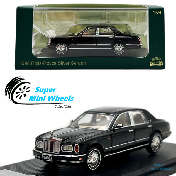 GFCC 1:64 1998 Rolls-Royce Silver Seraph (Black) Diecast Model Car