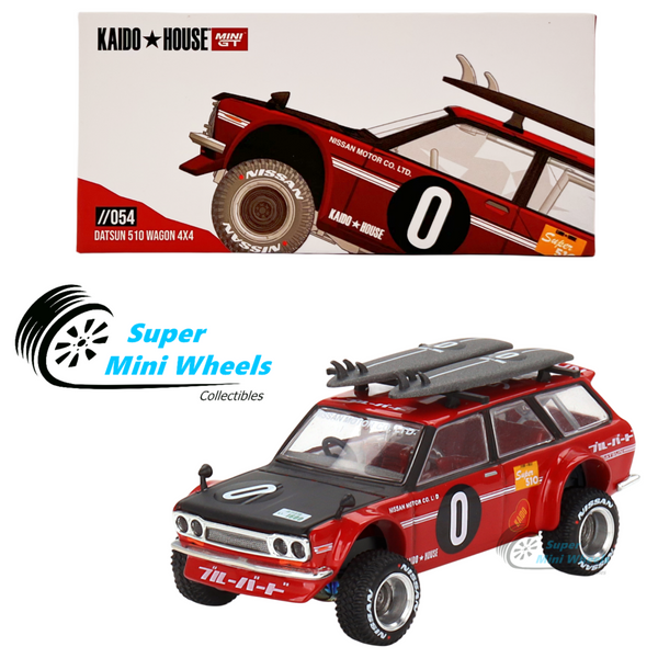 Mini GT x Kaido House 1:64 Datsun KAIDO 510 Wagon Kaido GT Surf Safari RS V2 #54