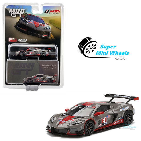 Mini GT 1:64 Chevrolet Corvette C8.R #3 Corvette Racing 2021 IMSA Sebring #315