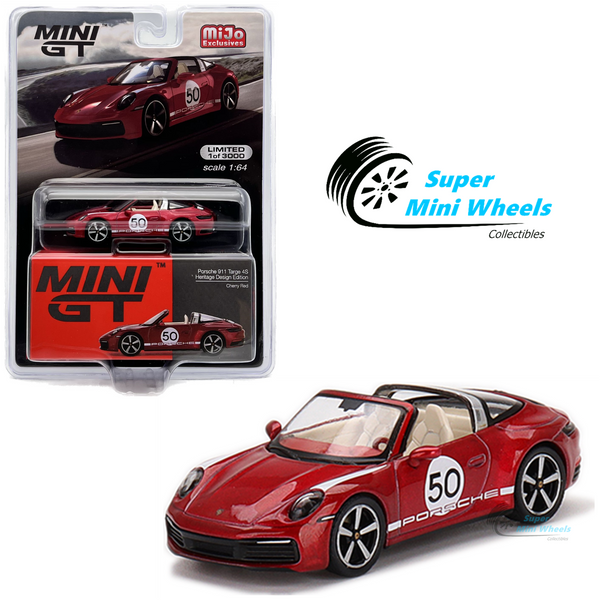 Mini GT 1:64 Porsche 911 Targa 4S Heritage Design Edition Cherry Red #461