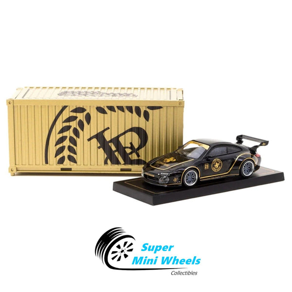 Tarmac Works 1:64 Old & New Porsche 997 JPS with Container - HOBBY64