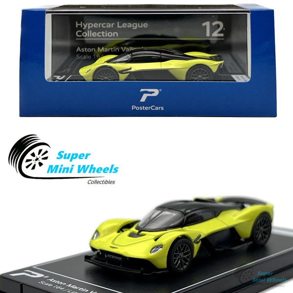 PosterCars 1:64 Aston Martin Valkyrie (Lime) Hypercar League Collection #12