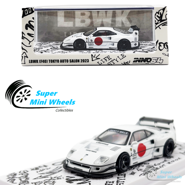 INNO64 1:64 LBWK Ferrari F40 Tokyo Auto Salon 2023 (White)