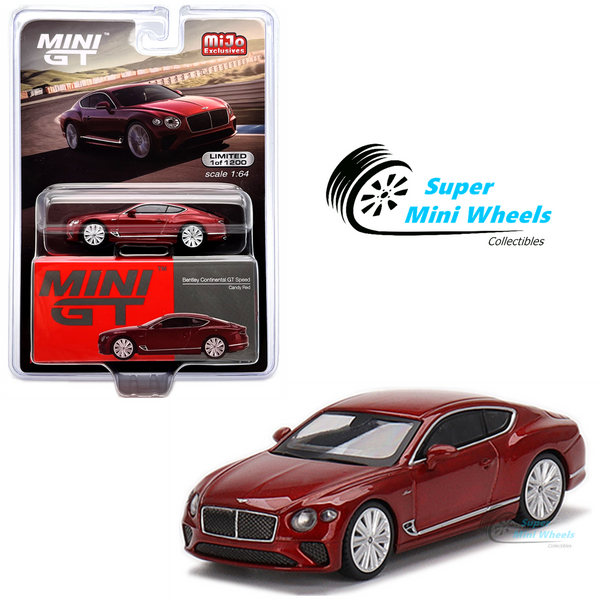 Mini GT 1:64 Bentley Continental GT Speed 2022 Candy Red #420