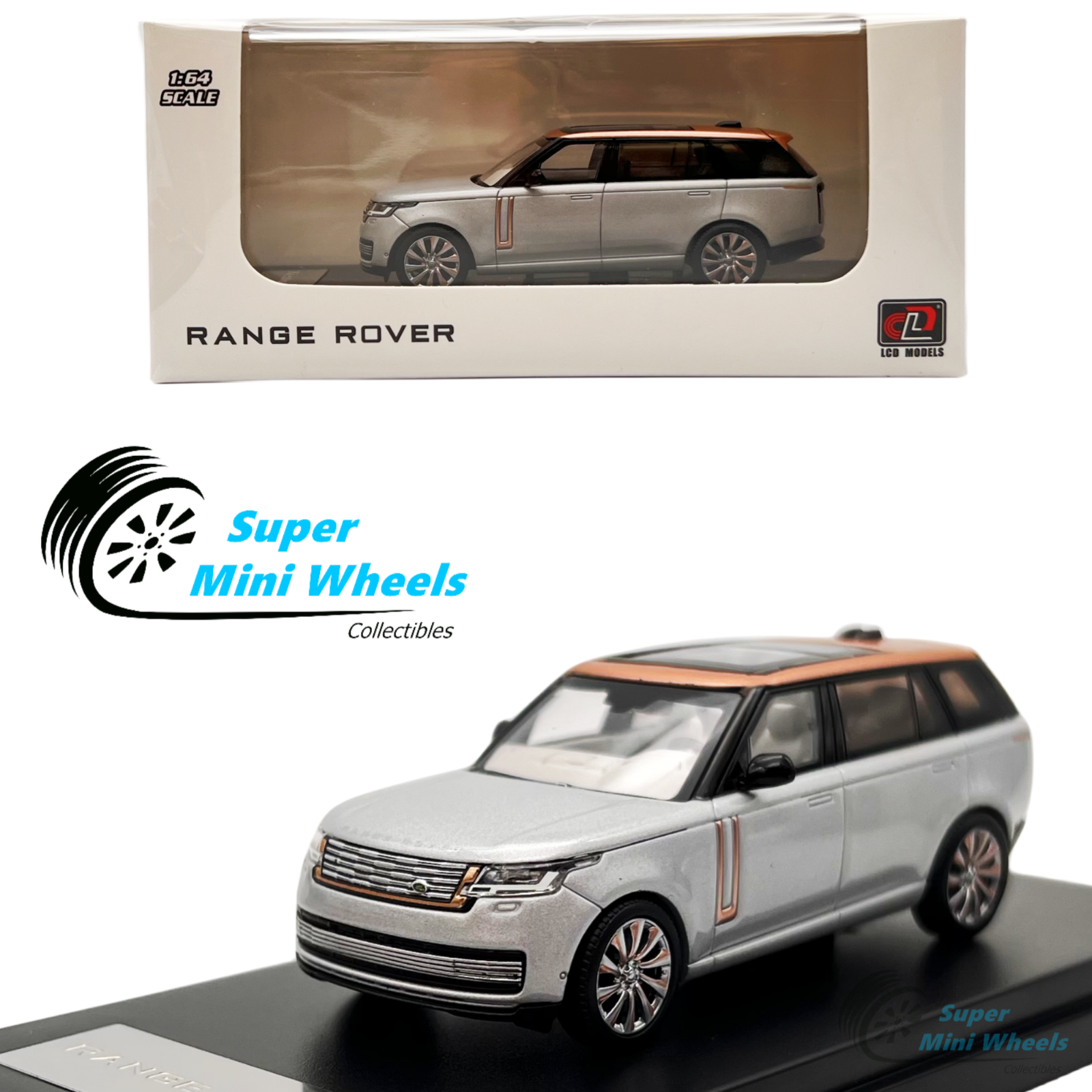 Range Rover Discast LCD Models 1:64 2022 Land Rover Range Rover (Silver) Diecast Model ...