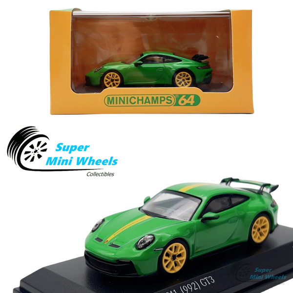 Minichamps x Tarmac Works 1:64 Porsche 911 GT3 Python Green