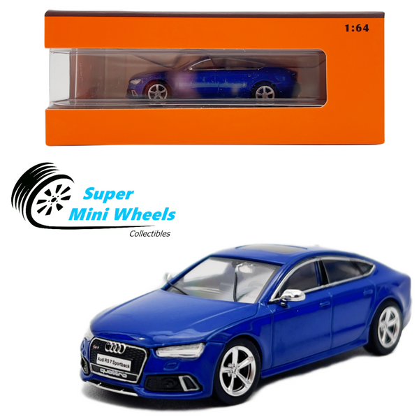 GCD 1:64 Audi RS7 Sportback Blue - Diecas Model