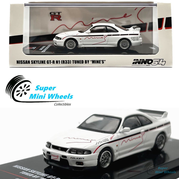 INNO64 1:64 Nissan Skyline GT-R N1 R33 Tuned By “MINE'S” (White)