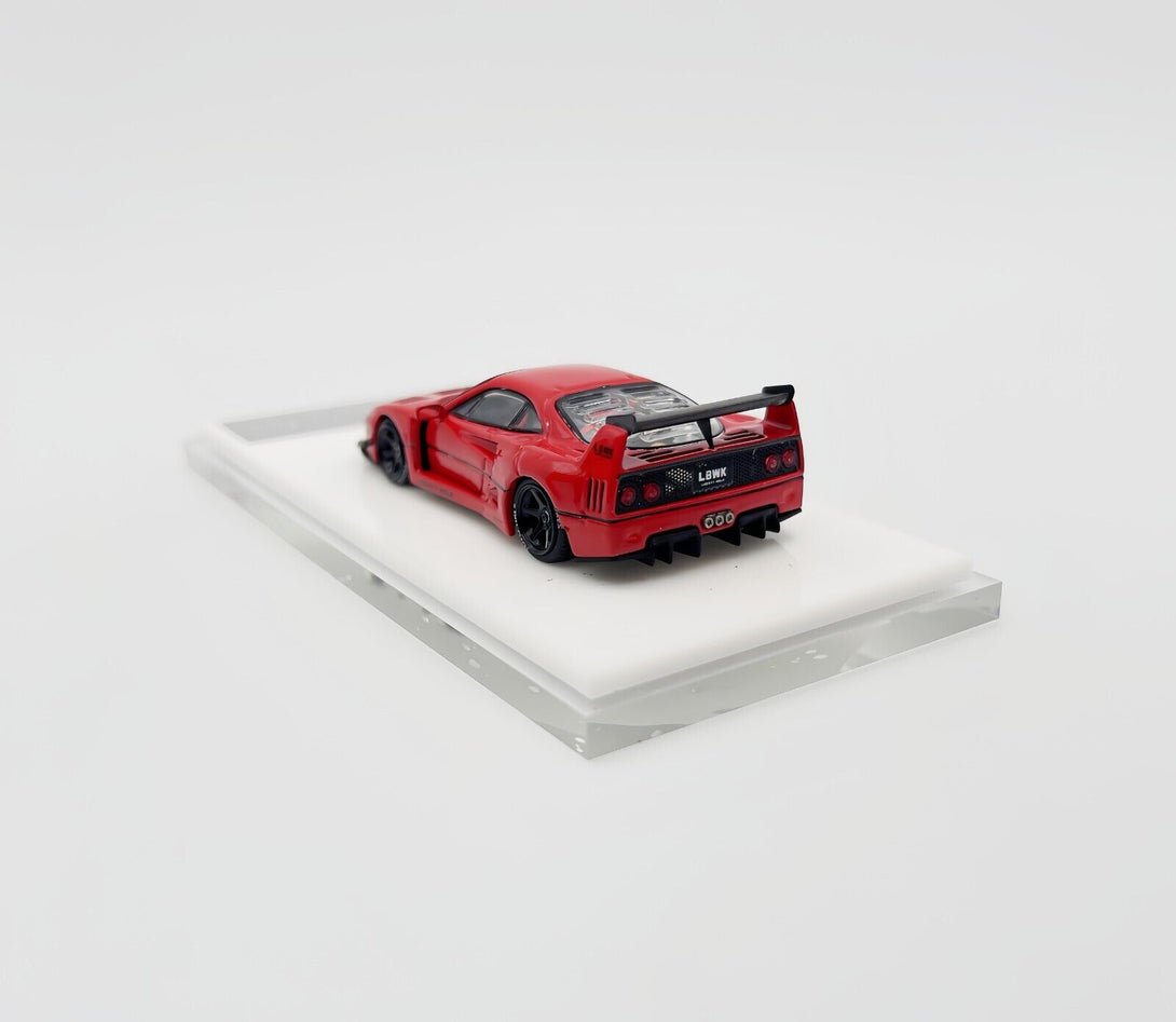 TPC 1:64 LBWK Ferrari F40 Red with Sticker – Super Mini Wheels