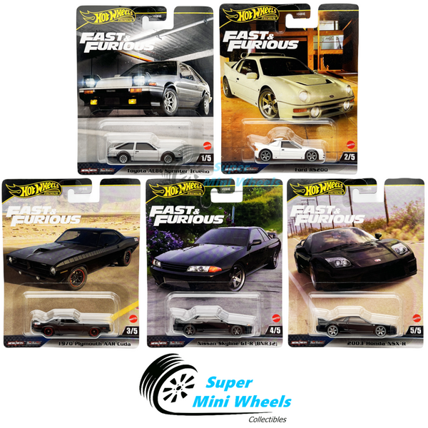 Hot Wheels Premium 2024 Fast & Furious E Case Set of 5 Cars [In-Stock]