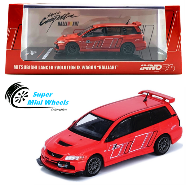 INNO64 - Mitsubishi Lancer Evolution IX Wangon "Ralliart" (Red) 1:64