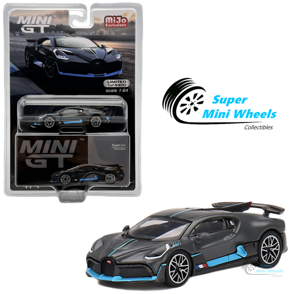 Mini GT 1:64 Bugatti Divo Presentation Gray #474