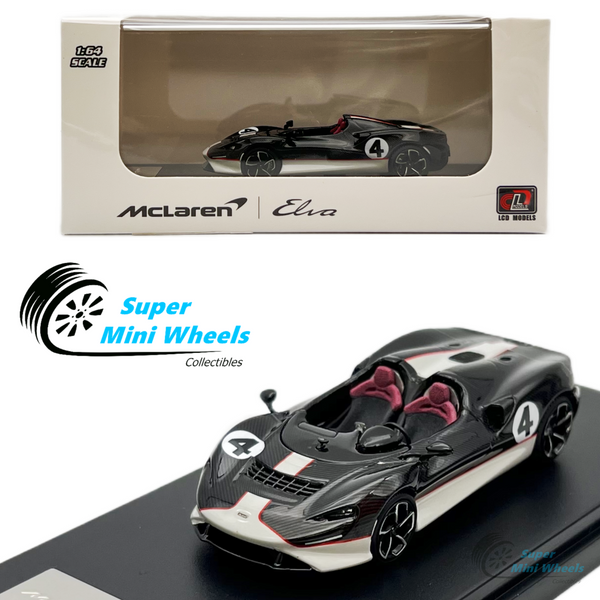 LCD Models 1:64 - Mclaren Elva #4 (Black) Diecast Model