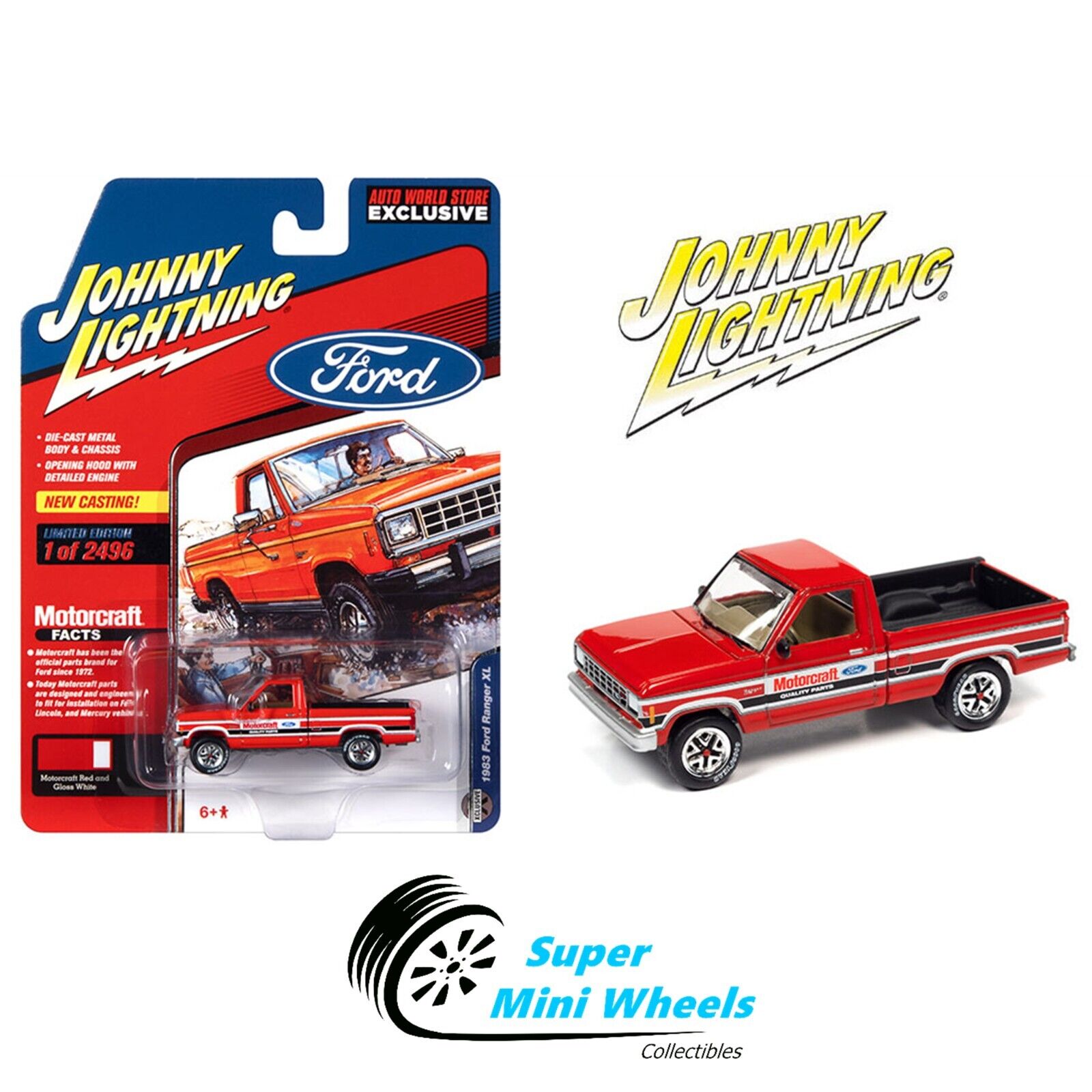 Auto World 1:64 - 1983 Ford Ranger XL Pickup Truck Motorcraft AW Store ...