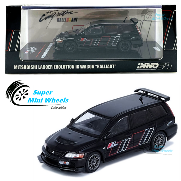 INNO64 - Mitsubishi Lancer Evolution IX Wangon "Ralliart" (Black) 1:64