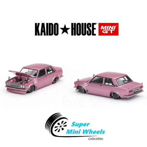 Mini GT x Kaido House 1:64 Datsun Street 510 Nismo V1 Pink - KHMG091