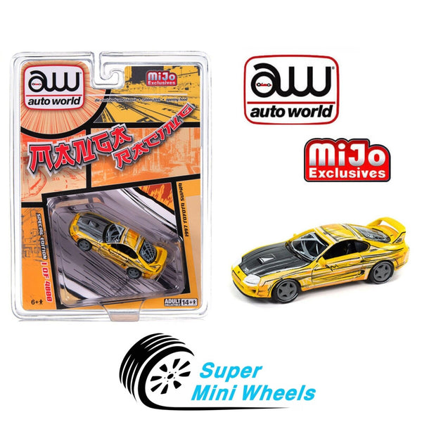 Auto World 1:64 1997 Toyota Supra Manga Art Yellow CP8086