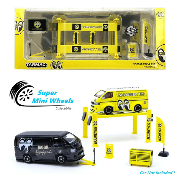 Tarmac Works 1:64 Accessories Garage Tools Set Mooneyes - PARTS64