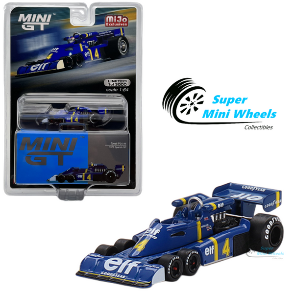 Mini GT 1:64 Tyrrell P34 #4 1976 Spanish GP #488