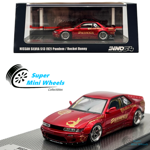 INNO64 1:64 Nissan Silvia S13 "Rocket Bunny“ V2 Red