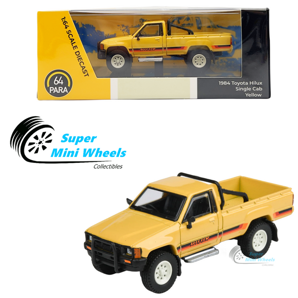 PARA64 1984 Toyota Hilux Single Cab Pickup Yellow - 1:64