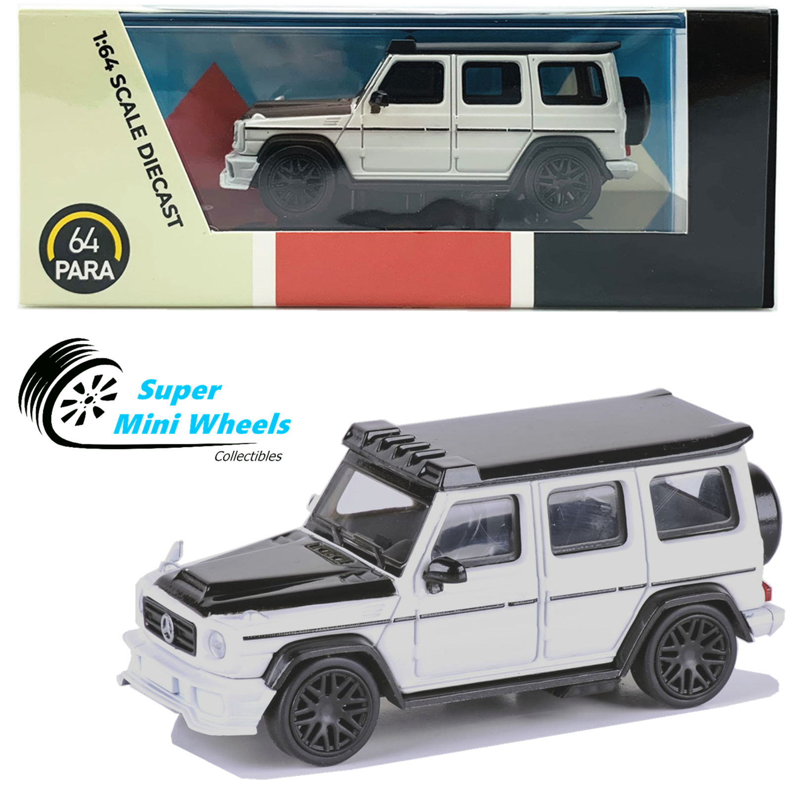PARA64 LBWK Liberty Walk AMG G63 White - Diecast Model - 1:64 – Super ...