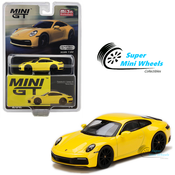 Mini GT 1:64 Porsche 911 Carrera 4S Racing Yellow #252