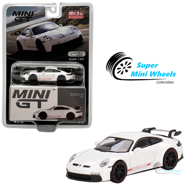 Mini GT 1:64 Porsche 911 (992) GT3 White #478