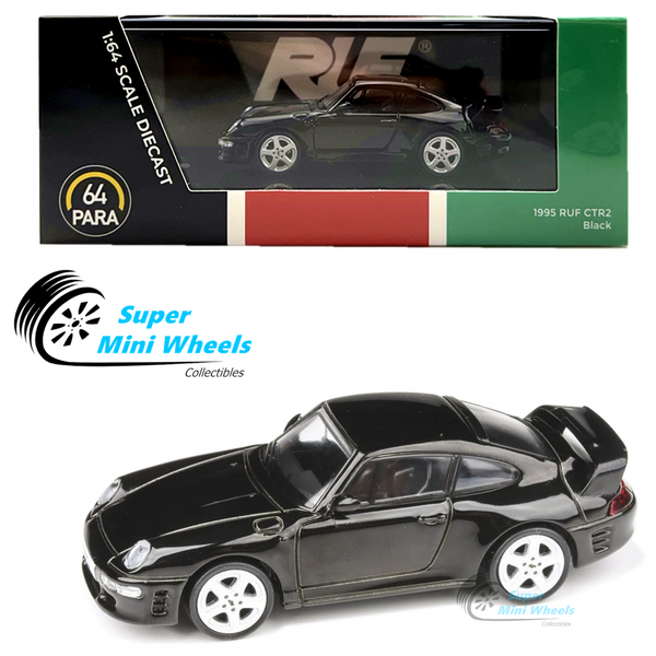 PARA64 - 1995 Porsche 911 RUF CTR2 Yellowbird - Black - LHD - 1:64