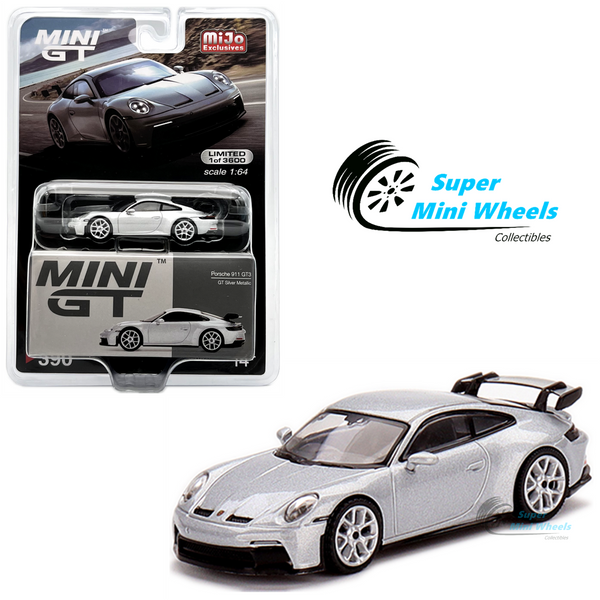 Mini GT 1:64 Porsche 911 (992) GT3 GT Silver Metallic #390