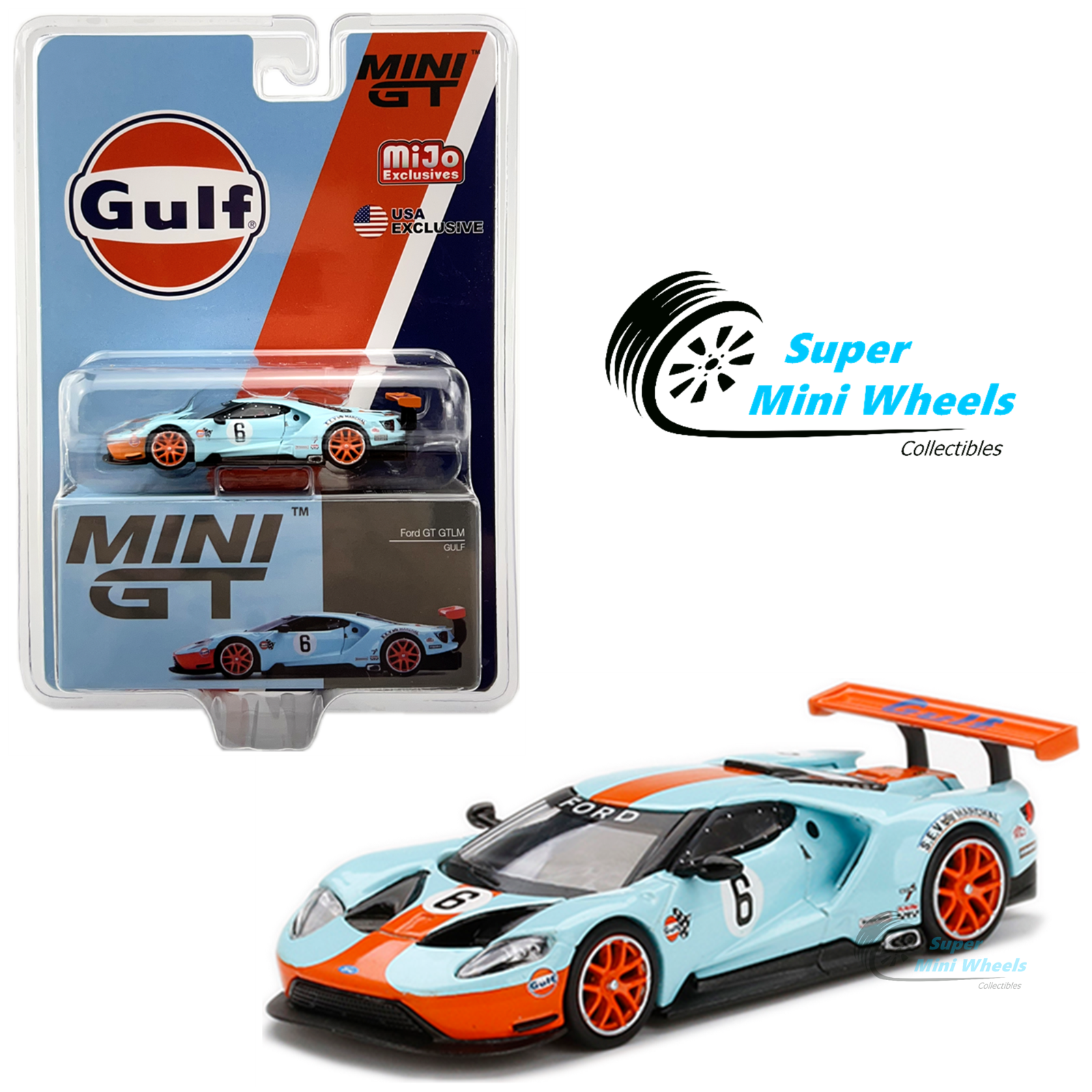 Mini GT 1:64 Ford GT GTLM Gulf #269 USA EXCLUSIVE – Super Mini Wheels