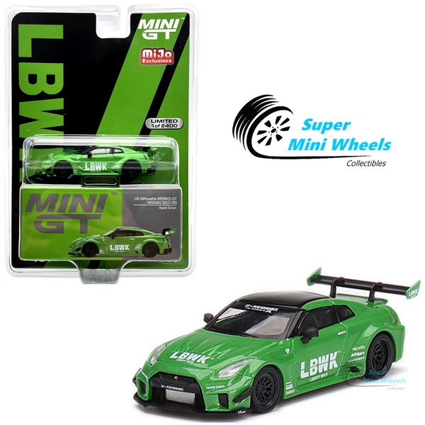 Mini GT 1:64 LB-Silhouette WORKS GT NISSAN 35GT-RR Ver.2 Apple Green #437