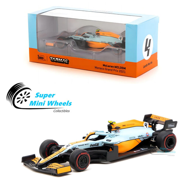 Tarmac Works 1:64 McLaren MCL35M Monaco Grand Prix 2021 Lando Norris #4