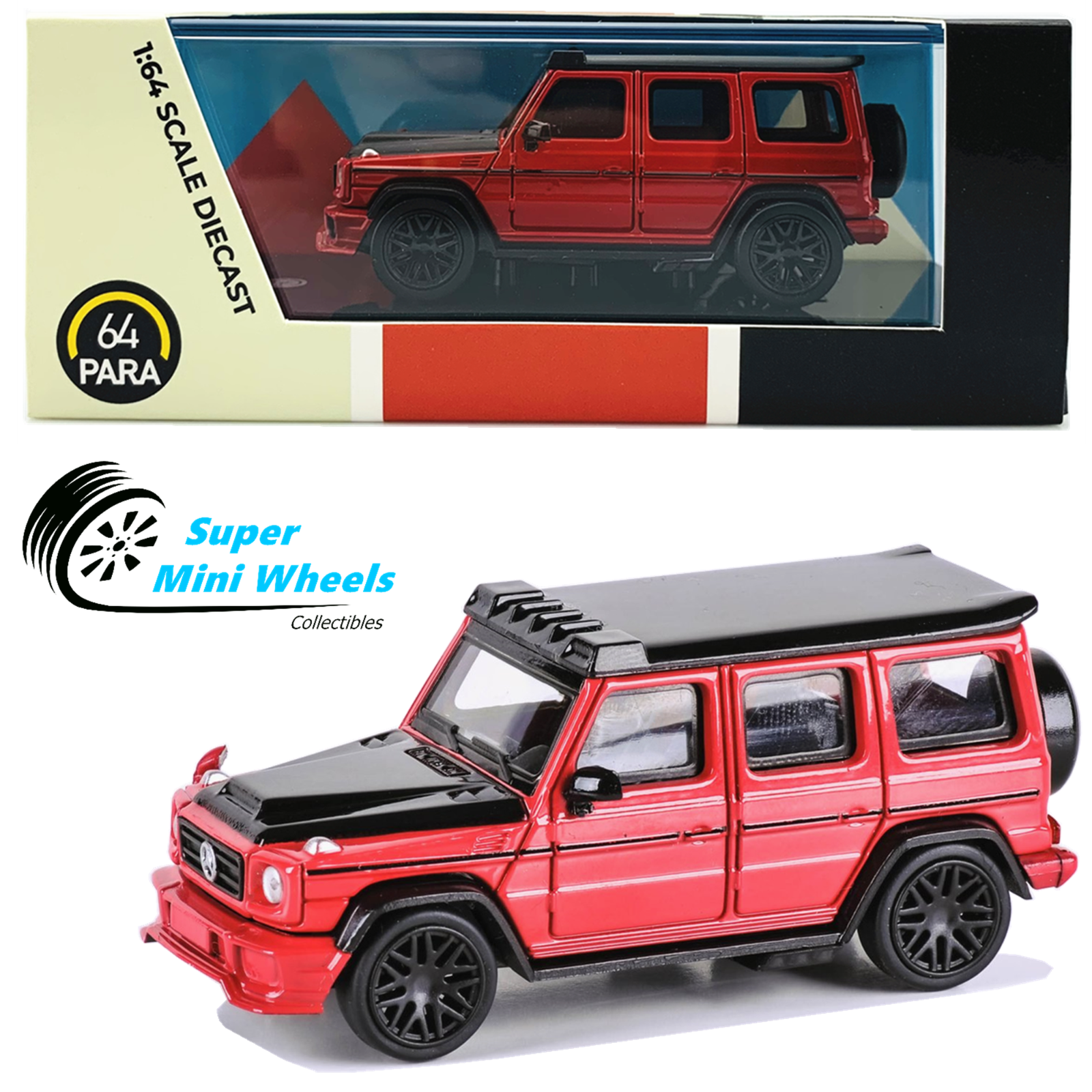 PARA64 LBWK Liberty Walk AMG G63 Red - Diecast Model - 1:64 – Super ...